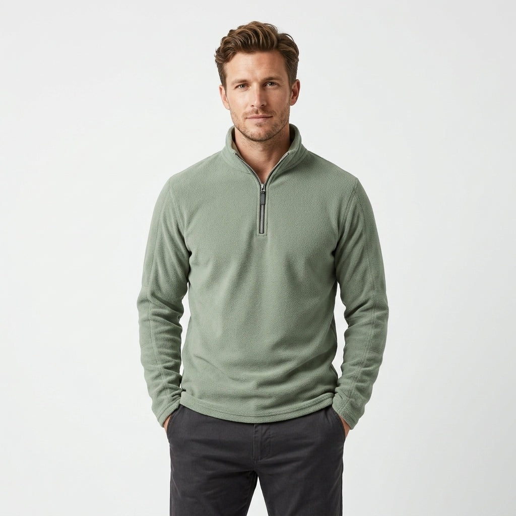 Felix | Men's Fleece Quarter Zip Henley Sweatshirt