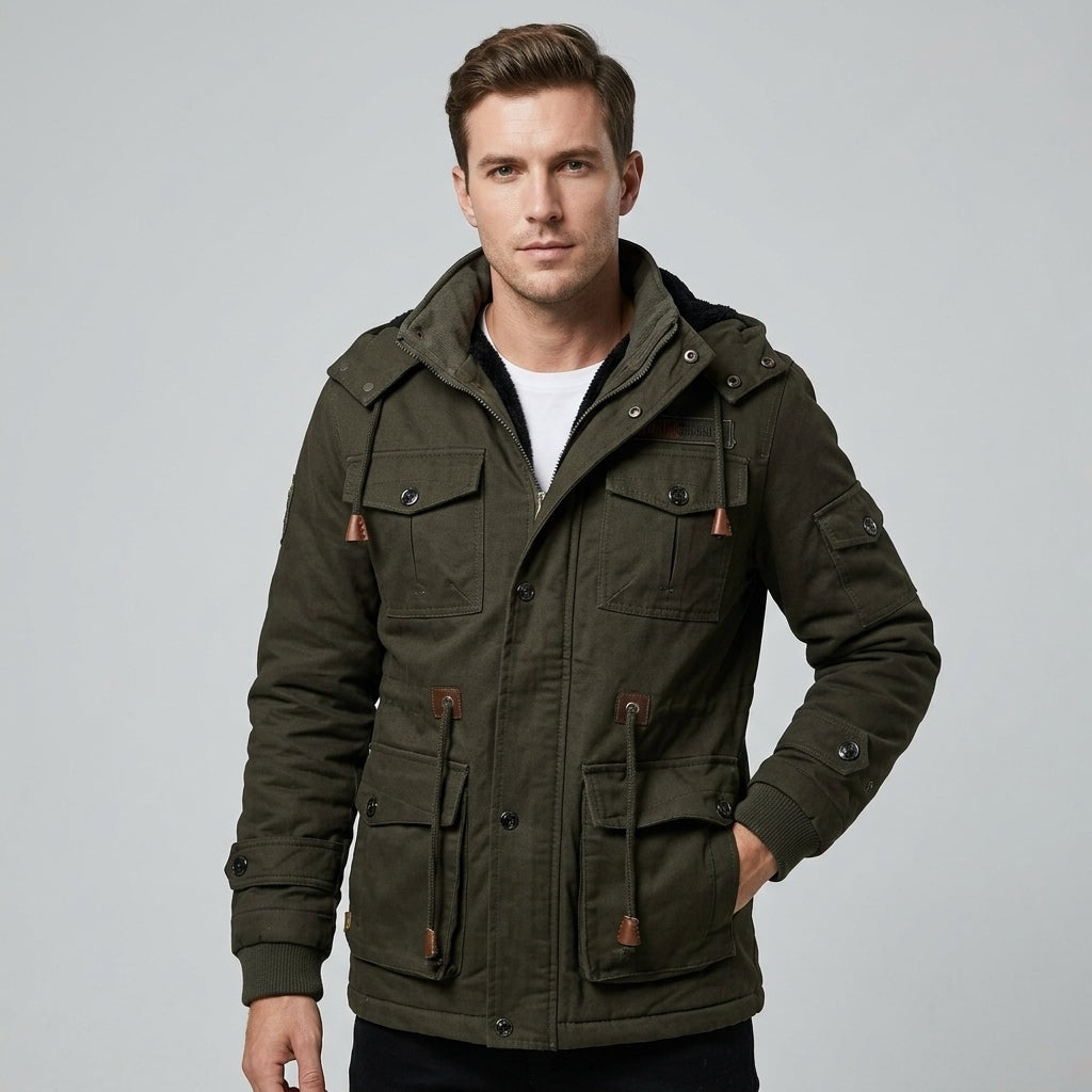 Oliver | Men's Hooded Multi Pocket Field Jacket