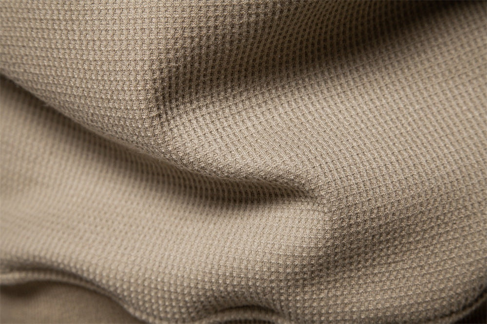 Winston | Men's Textured Waffle Knit Henley Sweatshirt