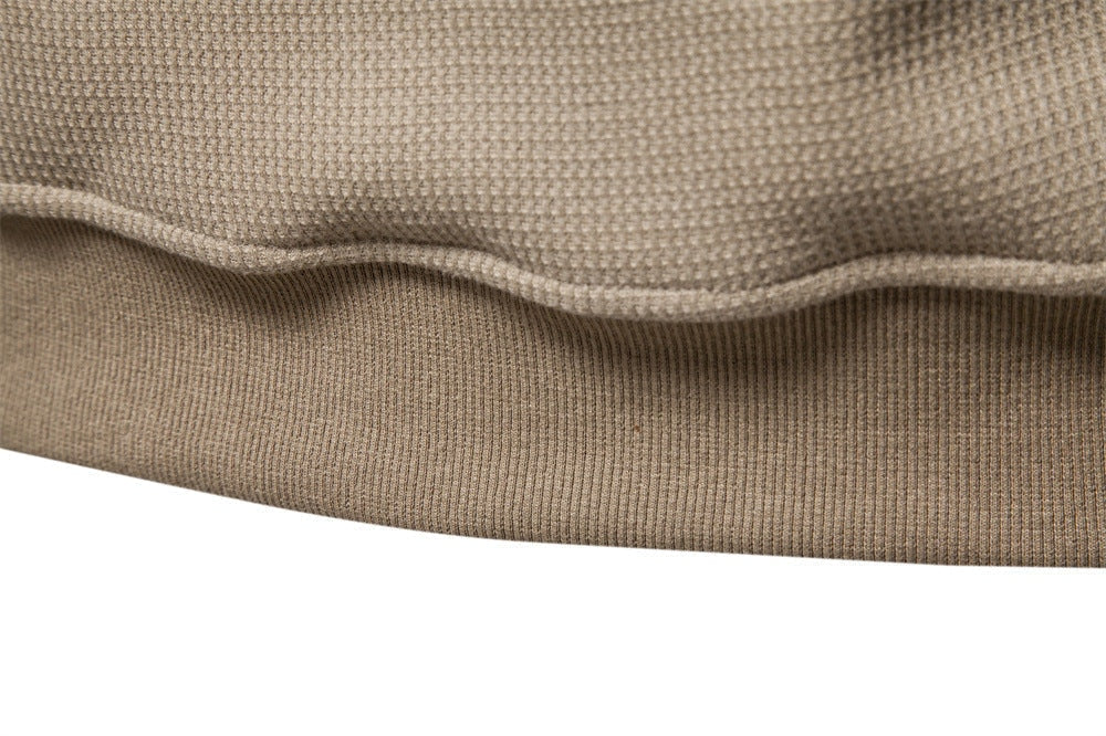 Winston | Men's Textured Waffle Knit Henley Sweatshirt