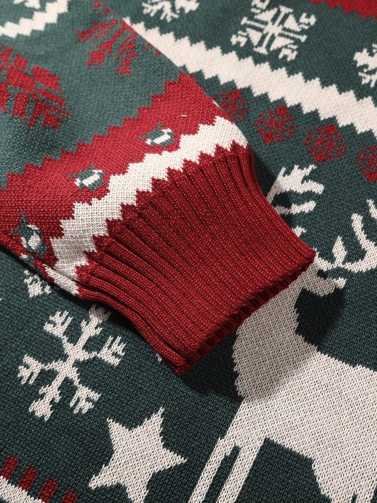Asher | Men's Reindeer Knit Hooded Christmas Sweater