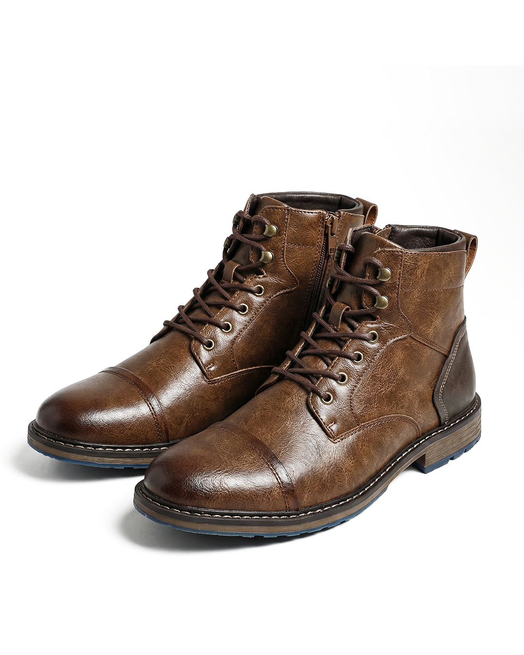Nash | Men's Cap Toe Lace Up Boots