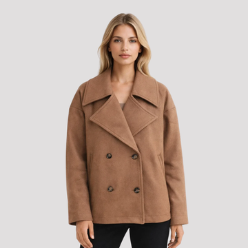 Mila | Women's Oversized Double Breasted Peacoat