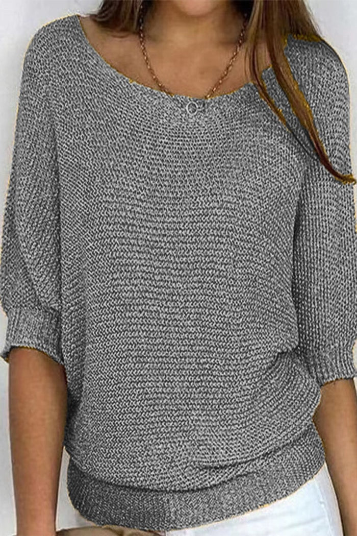 Bellamy | Batwing Sleeve Knit Sweater Loose Fit