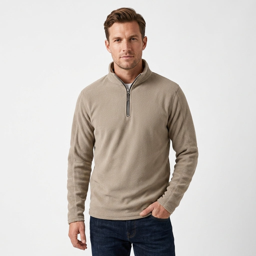 Felix | Men's Fleece Quarter Zip Henley Sweatshirt
