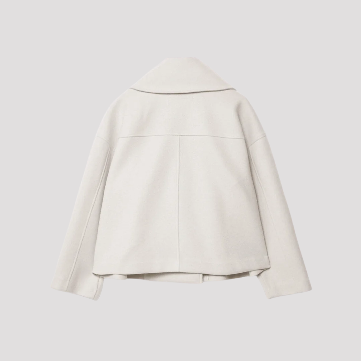 Lana | Women's Oversized Cropped Double Breasted Peacoat