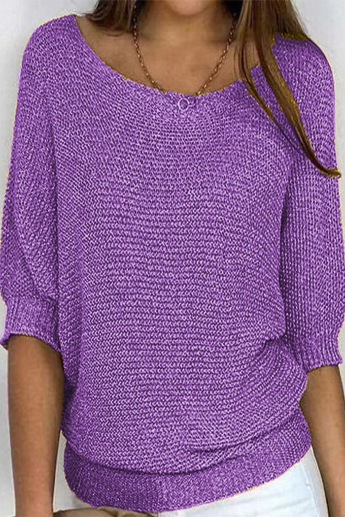 Bellamy | Batwing Sleeve Knit Sweater Loose Fit