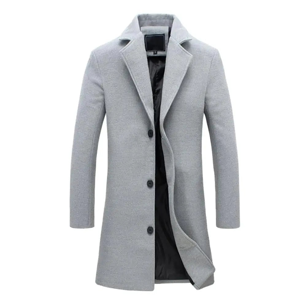 Harrington Oxford | Men's Tailored Wool Overcoat – Classic Long Winter Coat for Smart or Casual Wear Harrington Oxford