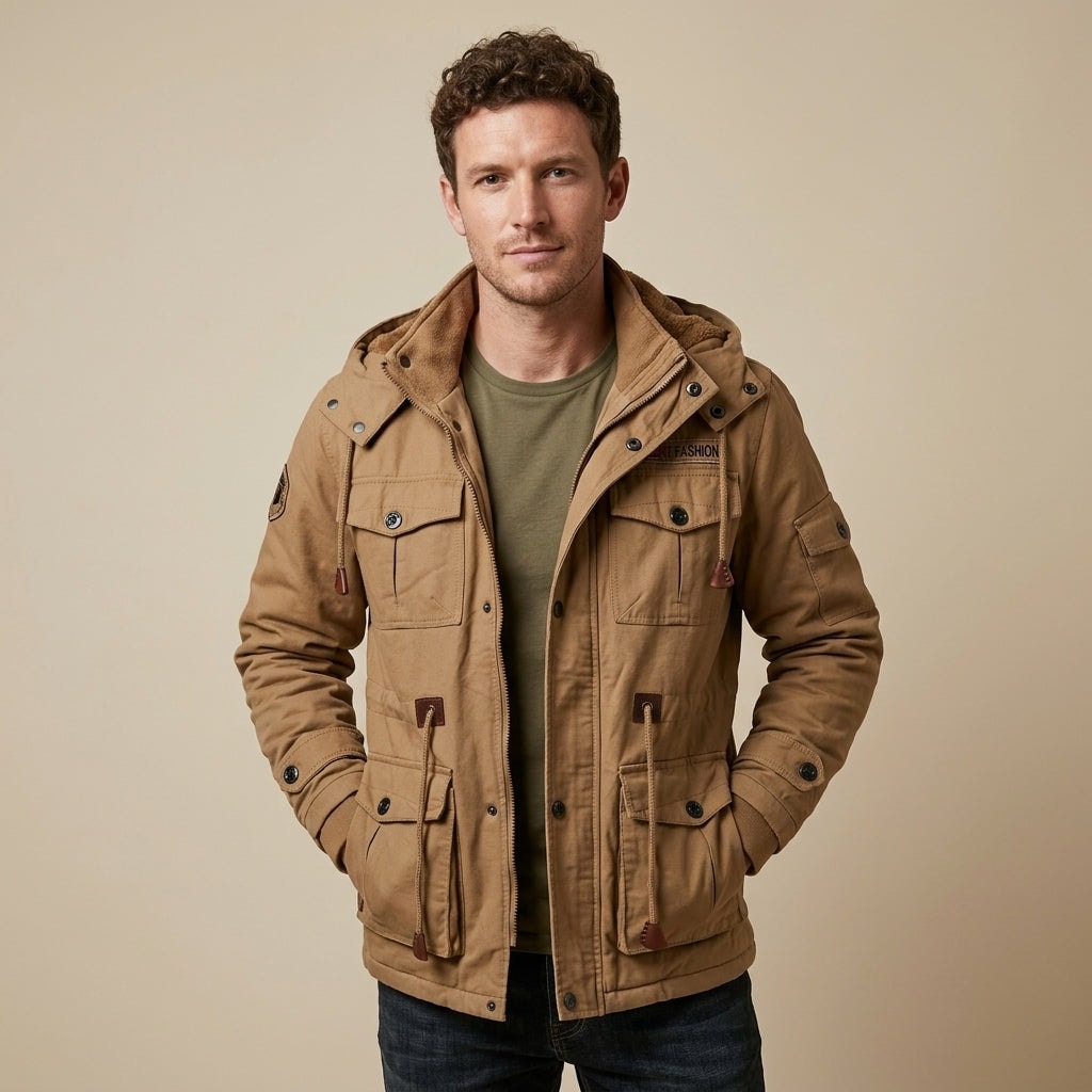 Oliver | Men's Hooded Multi Pocket Field Jacket