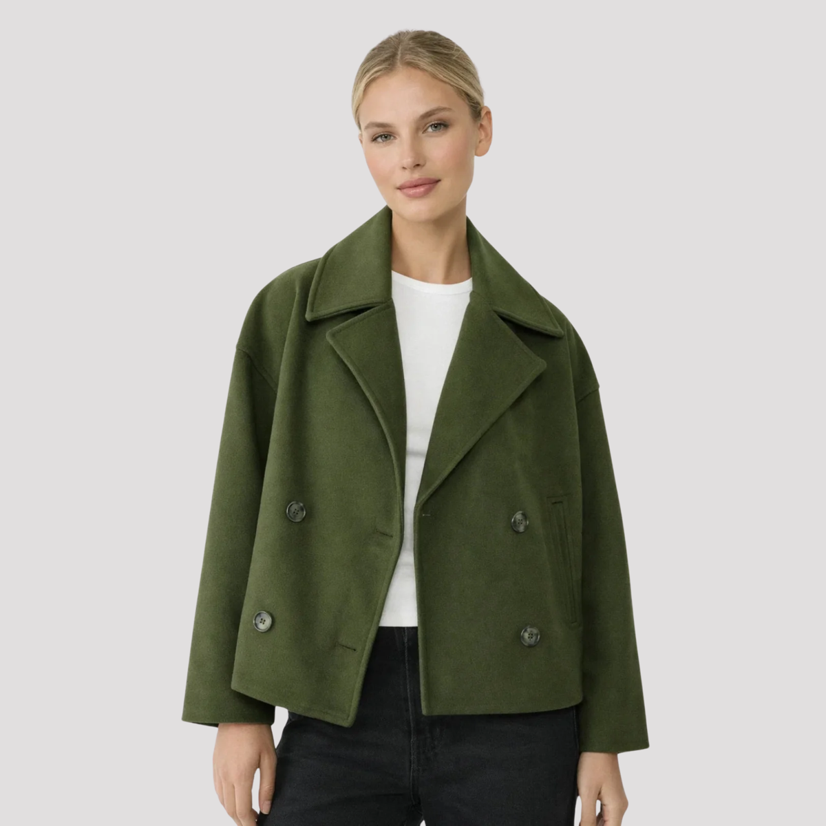 Mila | Women's Oversized Double Breasted Peacoat