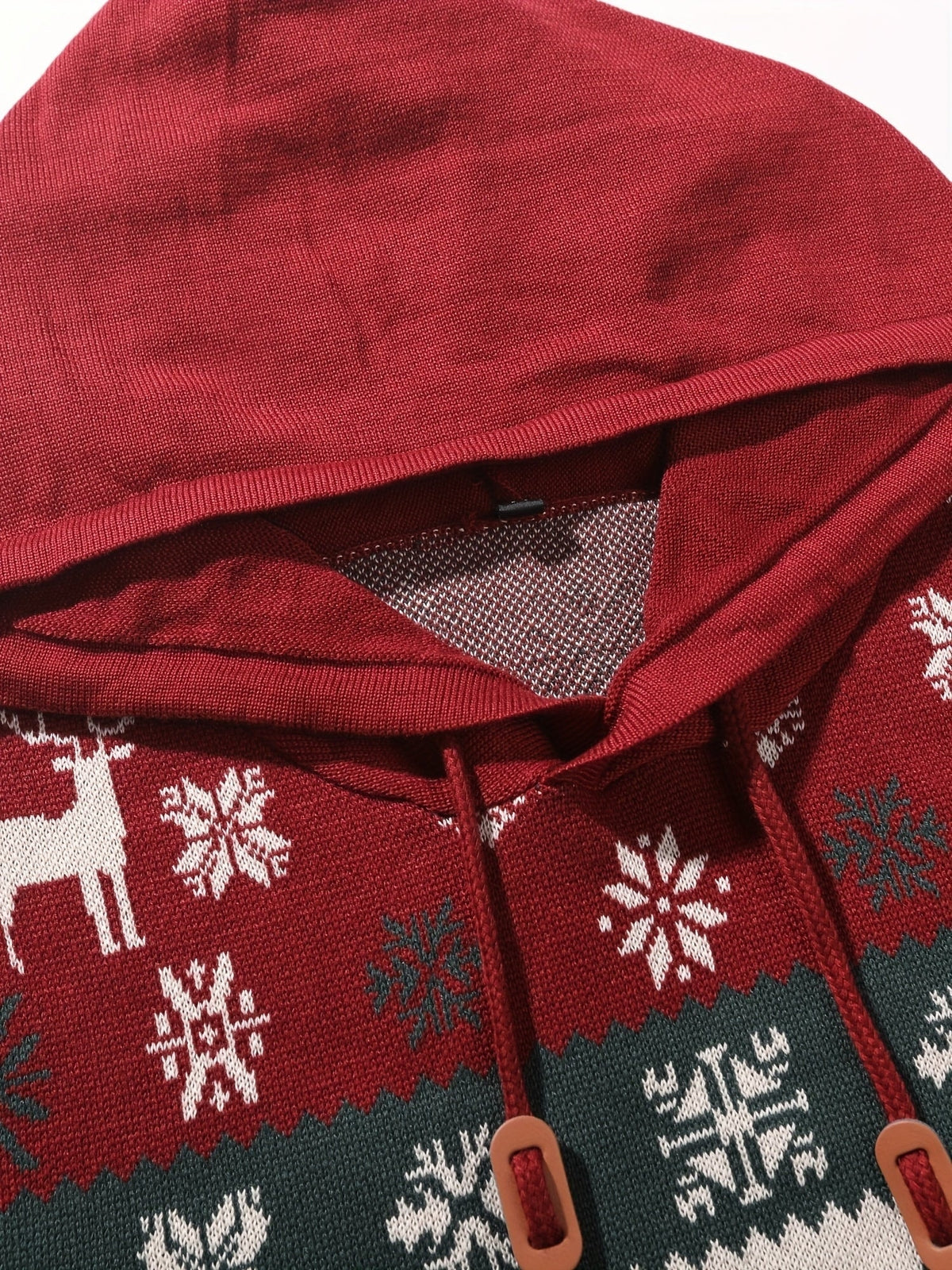 Asher | Men's Reindeer Knit Hooded Christmas Sweater