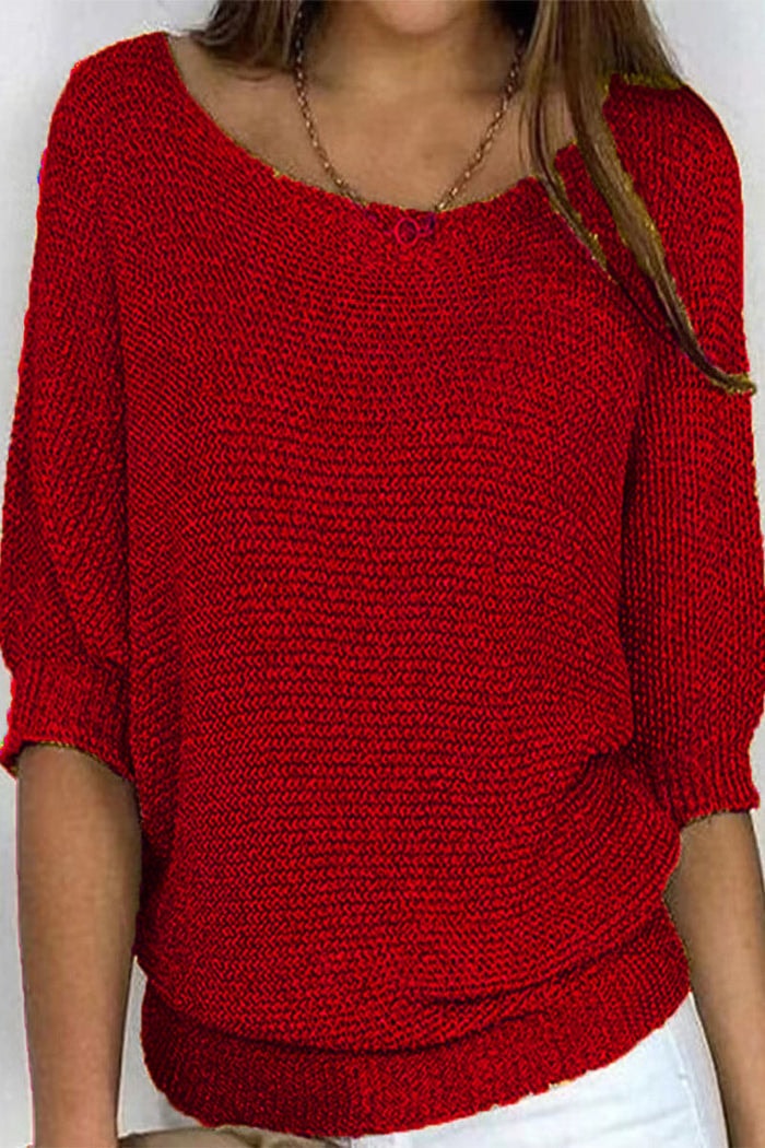 Bellamy | Batwing Sleeve Knit Sweater Loose Fit