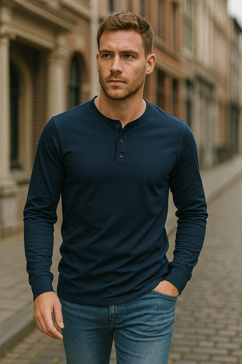 Colt | Men's Long Sleeve Button Henley Shirt