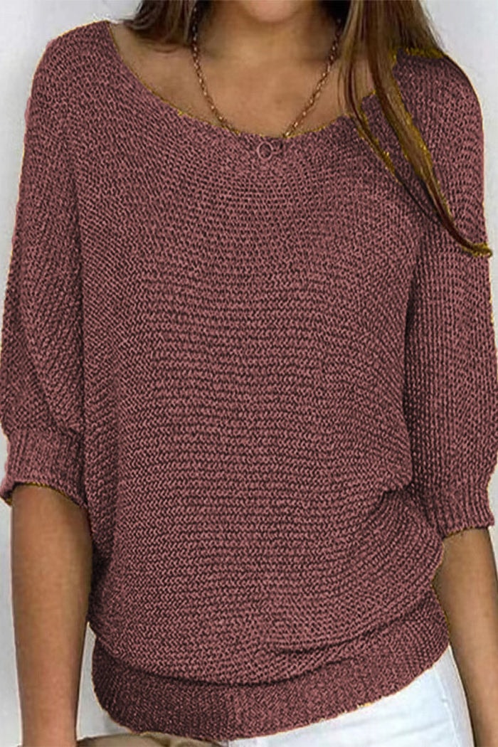 Bellamy | Batwing Sleeve Knit Sweater Loose Fit
