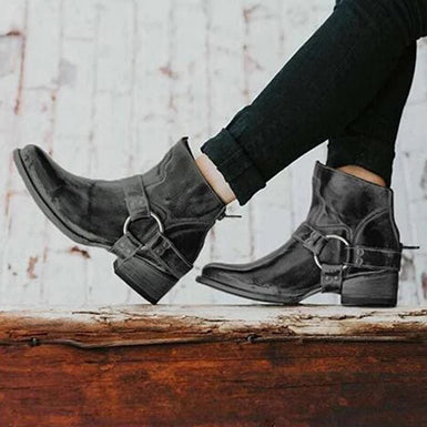 Buckle-Detail Ankle Boot - Jodi