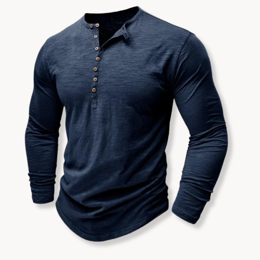 Oscar | Men's Button Front Henley Shirt