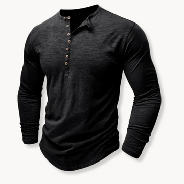 Oscar | Men's Button Front Henley Shirt