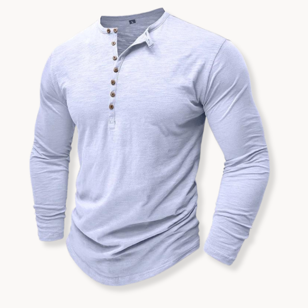 Oscar | Men's Button Front Henley Shirt