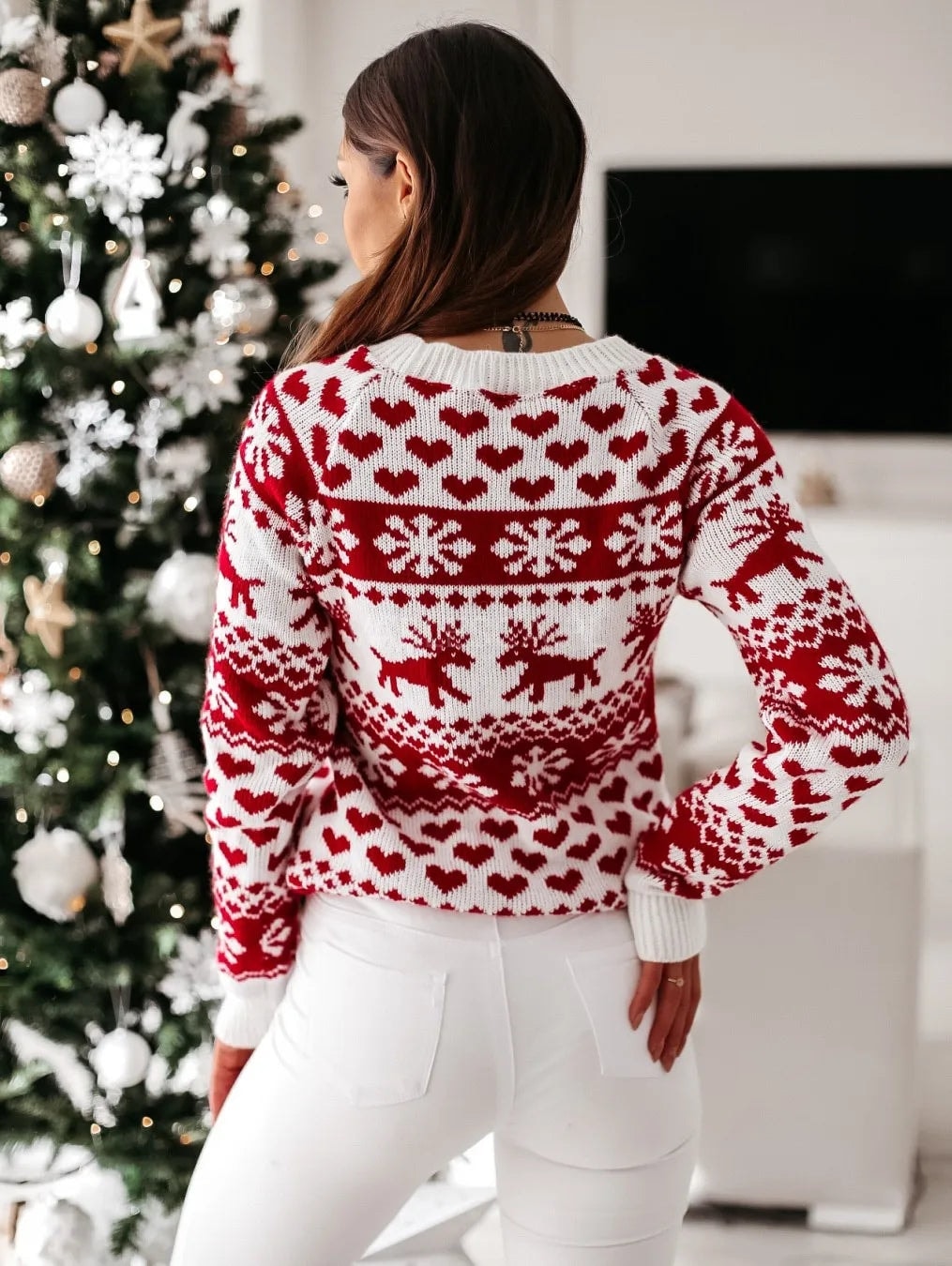 Stella | Nordic Snowflake Christmas Sweater for Women
