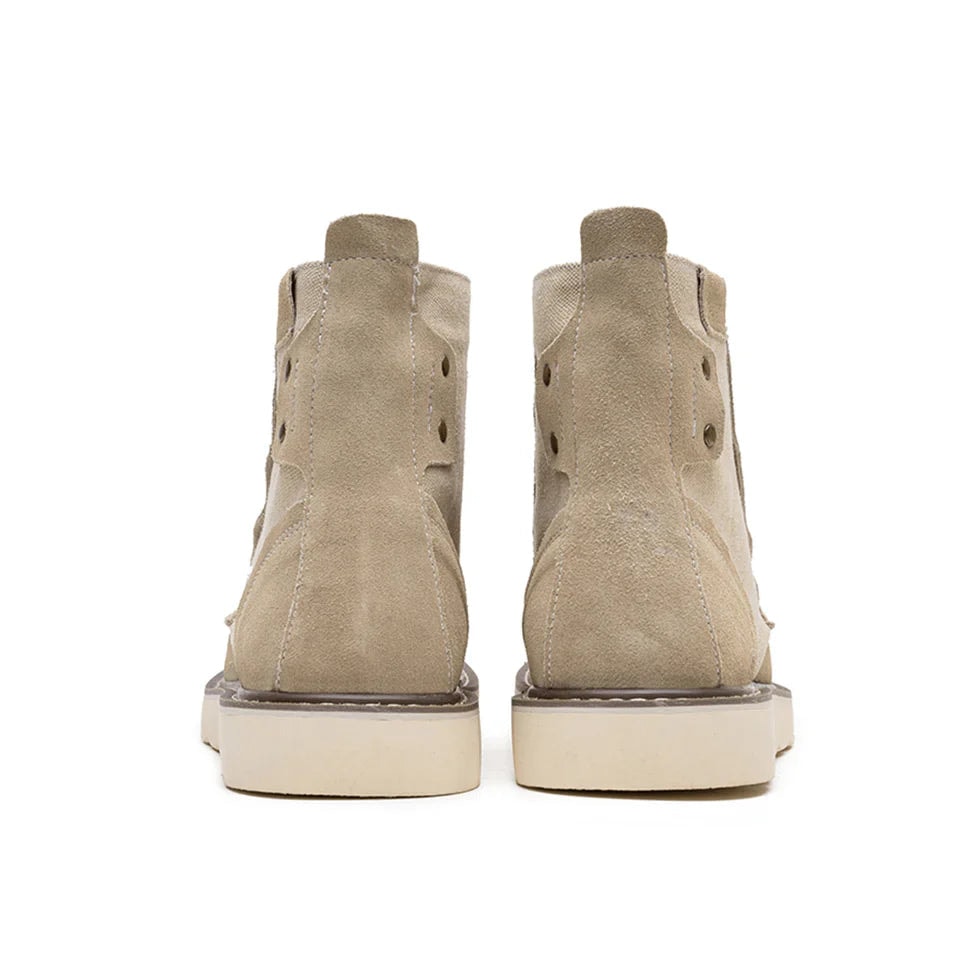 Seth | Men's Suede Moc Toe Lace Up Boots