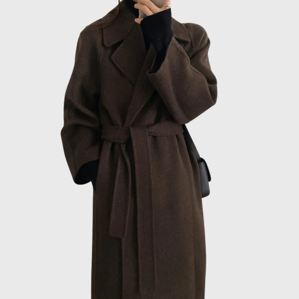 Selah | Women's Belted Wool Blend Wrap Coat