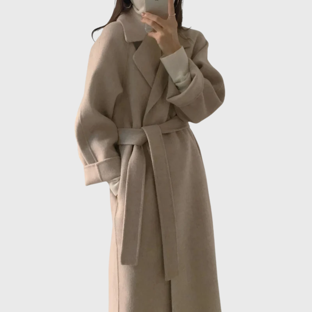 Selah | Women's Belted Wool Blend Wrap Coat