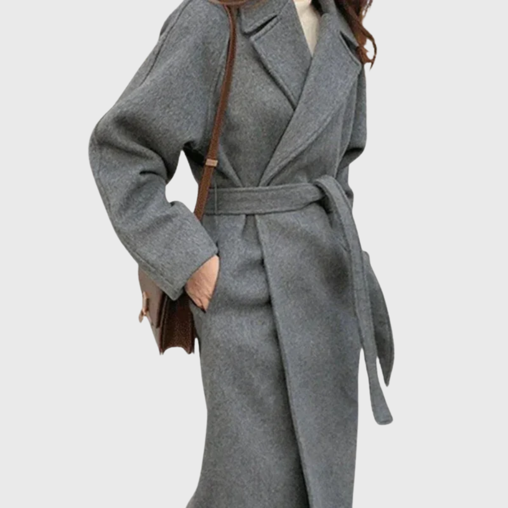 Selah | Women's Belted Wool Blend Wrap Coat