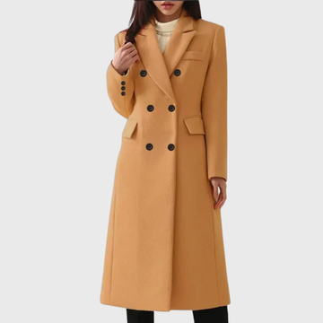 Whitley | Women's Double Breasted Long Wool Coat