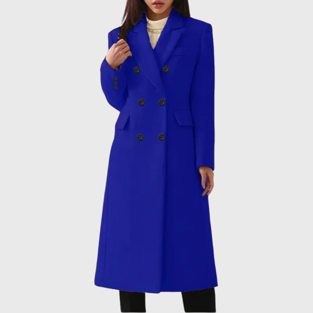 Whitley | Women's Double Breasted Long Wool Coat