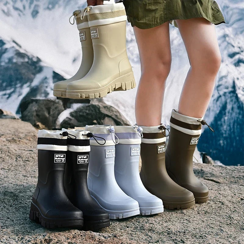 Haisley | Women's Chunky Platform Rain Boots