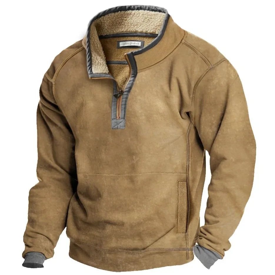 Tucker | Men's Quarter Zip Fleece Lined Sweatshirt Pullover
