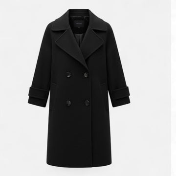 Florence | Women's Double Breasted Longline Wool Coat