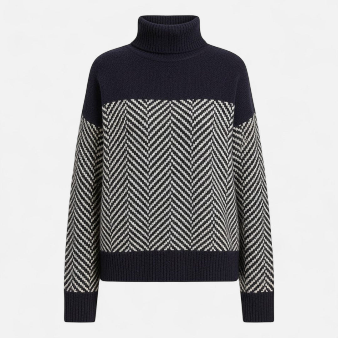 Valmonti | Women’s Wool Turtleneck Knit Sweater