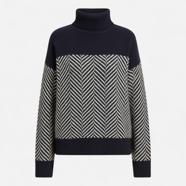 Valmonti | Women’s Wool Turtleneck Knit Sweater