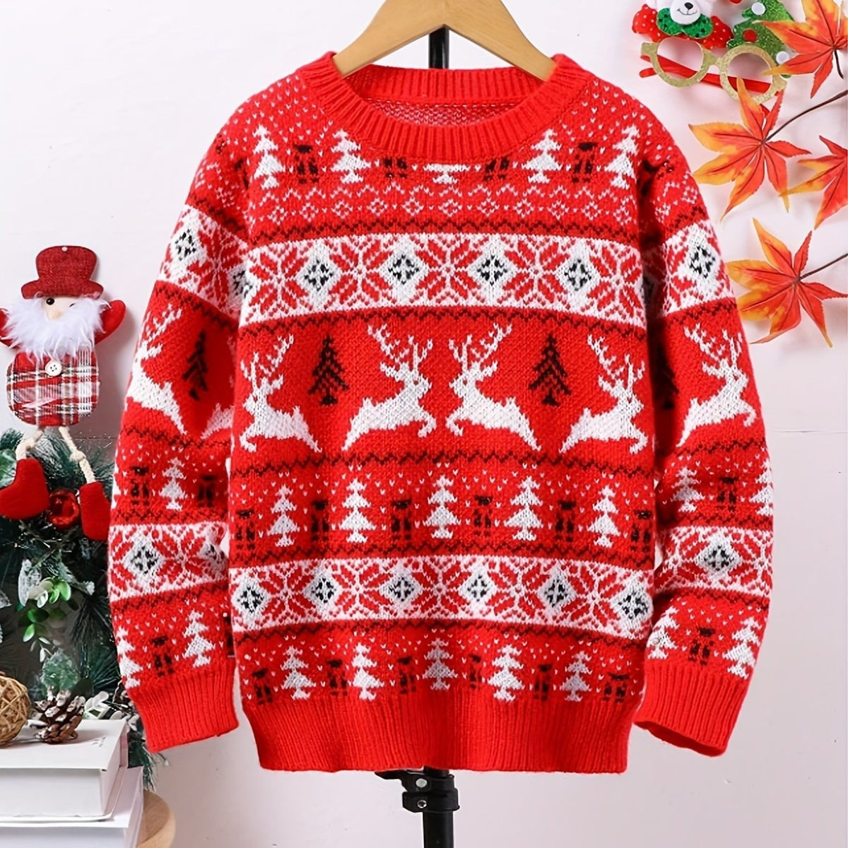 Benjamin | Reindeer Knit Christmas Sweater