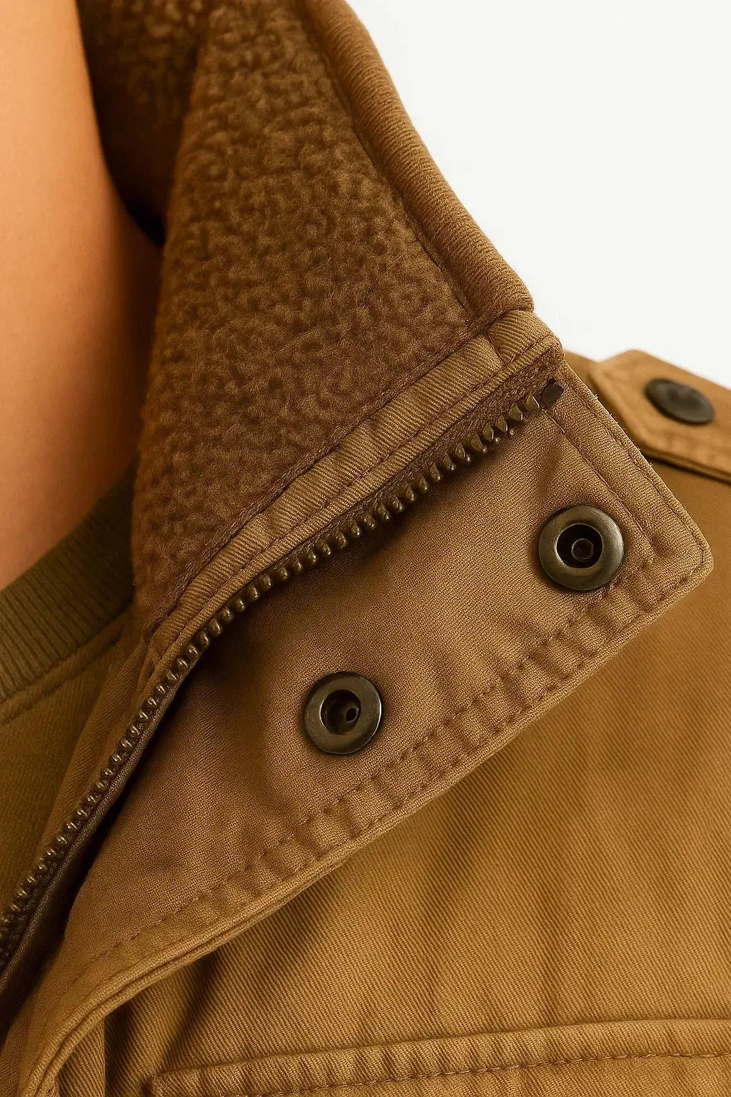 Harrington Oxford | Men's Winter Jacket Army Green Fleece Thermal Hooded Jacket Casual Outdoor Jacket Harrington Oxford