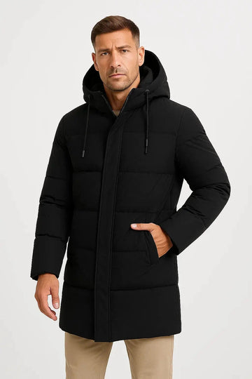 Harrington Oxford | Men's Waterproof Puffer Jacket Insulated Black Harrington Oxford