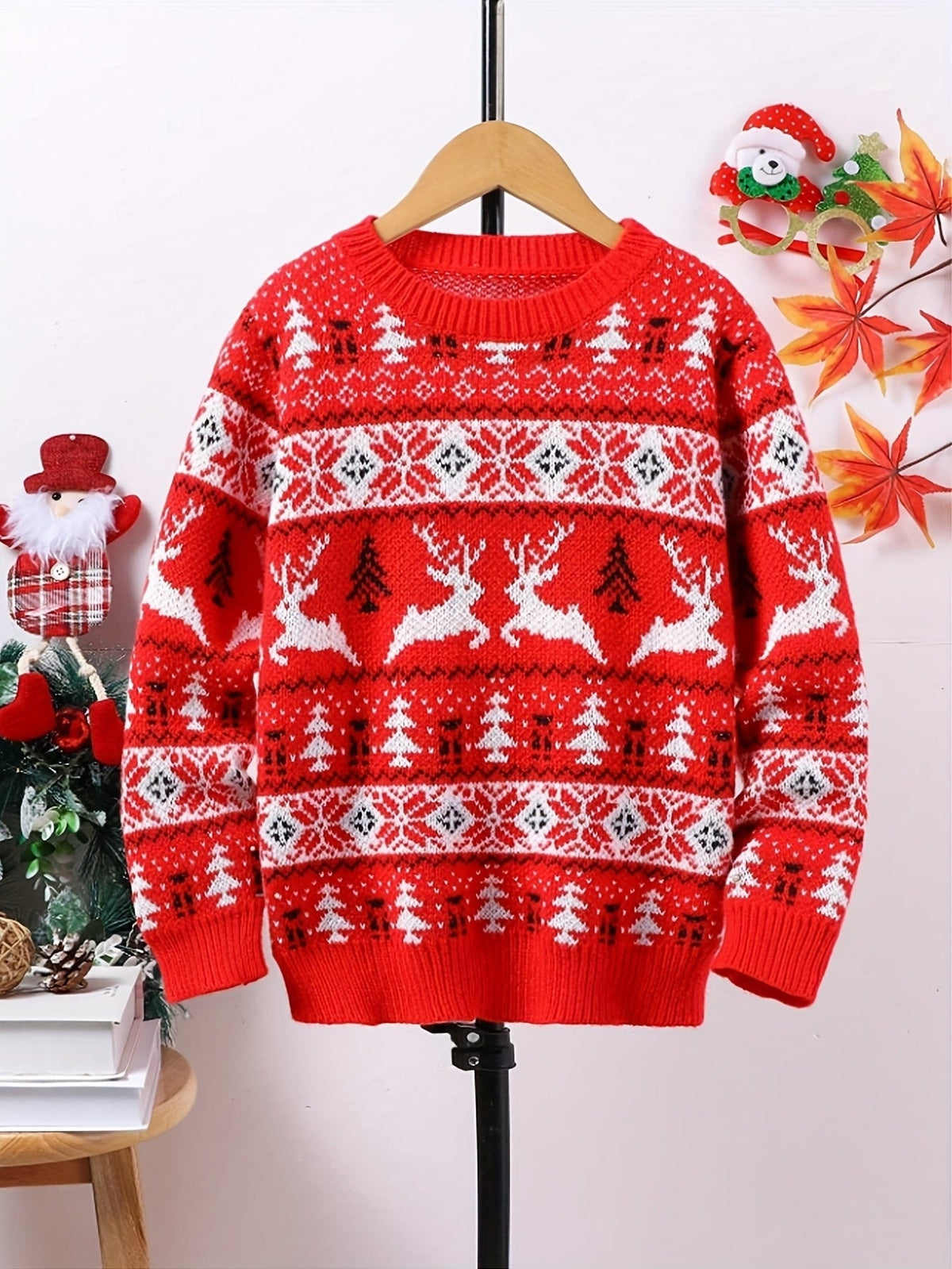 Benjamin | Reindeer Knit Christmas Sweater