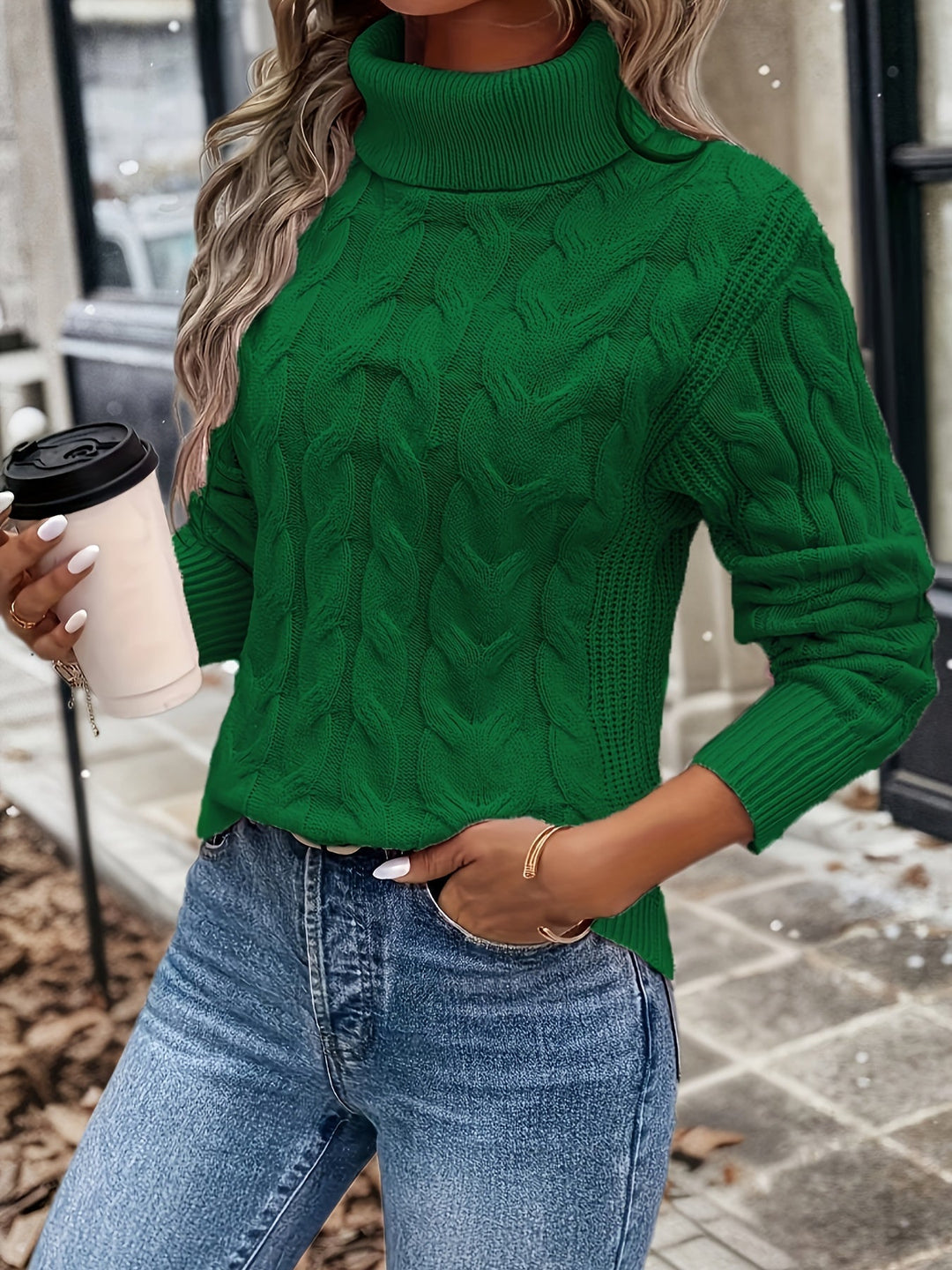Cable Knit Women's Jumper - Sophia
