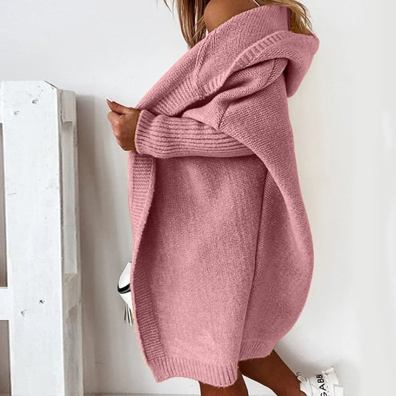 Comfortable Ladies Cardigan - Luna-Gray-S-Nora Luxe