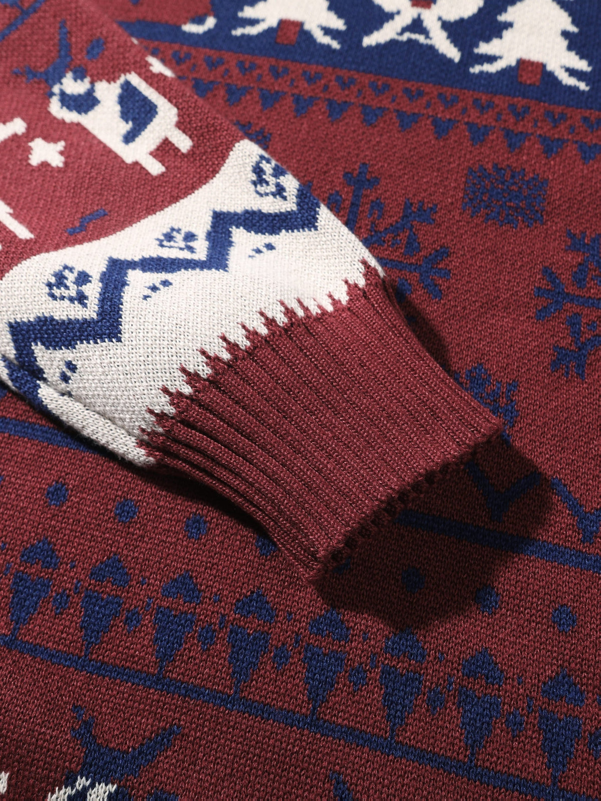 Asher | Men's Reindeer Knit Hooded Christmas Sweater