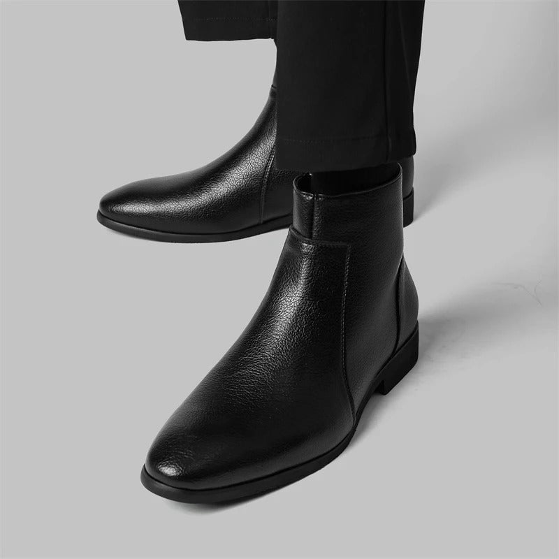 Jude | Men's Leather Zip Up Chelsea Boots