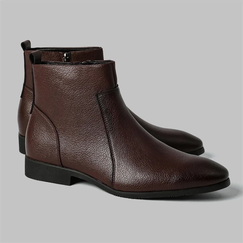 Jude | Men's Leather Zip Up Chelsea Boots