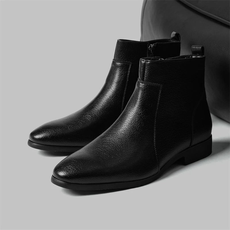 Jude | Men's Leather Zip Up Chelsea Boots