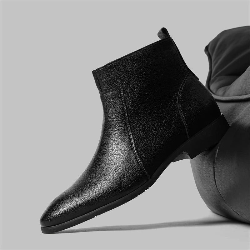 Jude | Men's Leather Zip Up Chelsea Boots