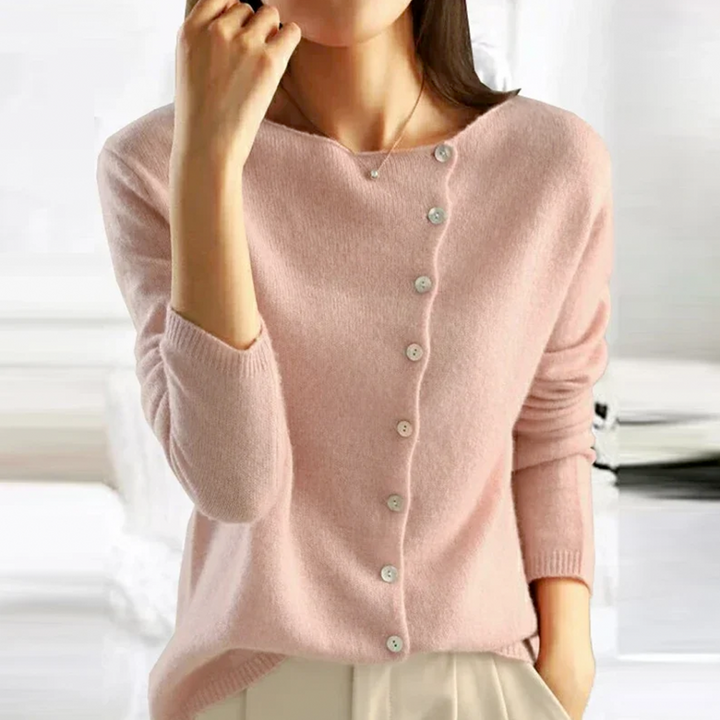Women’s Button Front Knit Cardigan Relaxed Fit Layering Essential