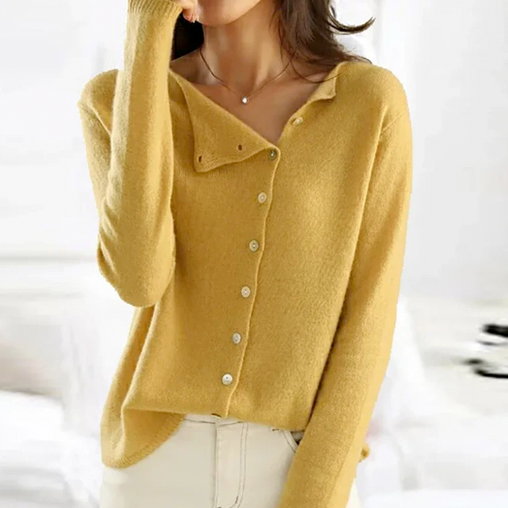 Women’s Button Front Knit Cardigan Relaxed Fit Layering Essential