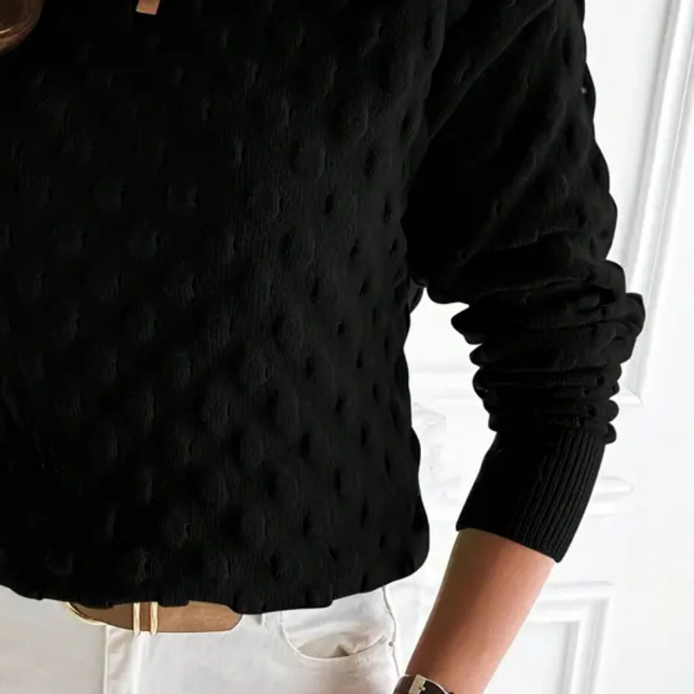 Women’s Cable Knit Cashmere Sweater with Crew Neck