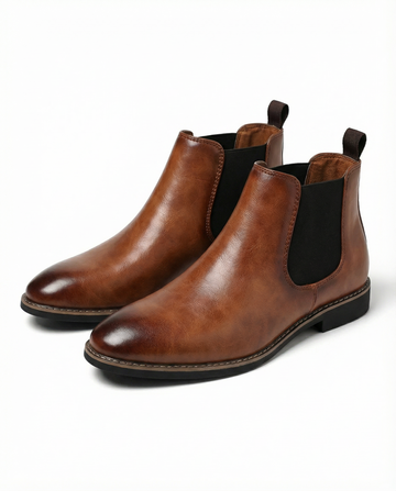 Quinn | Men's Faux Leather Chelsea Boots