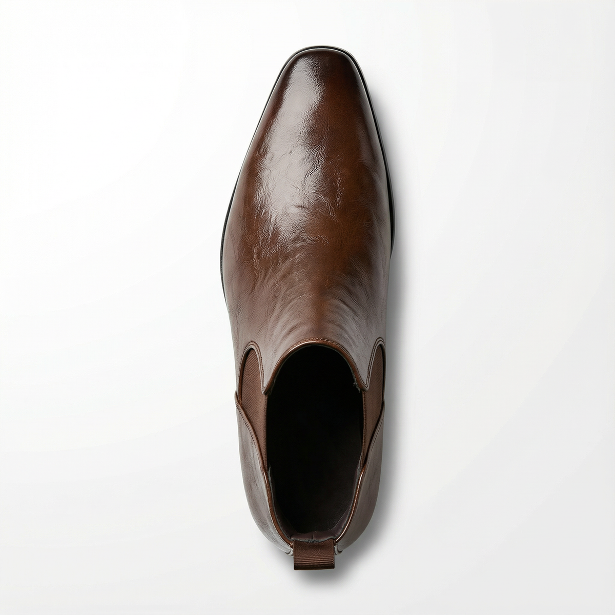 Bodhi | Men's Brown Faux Leather Chelsea Boots